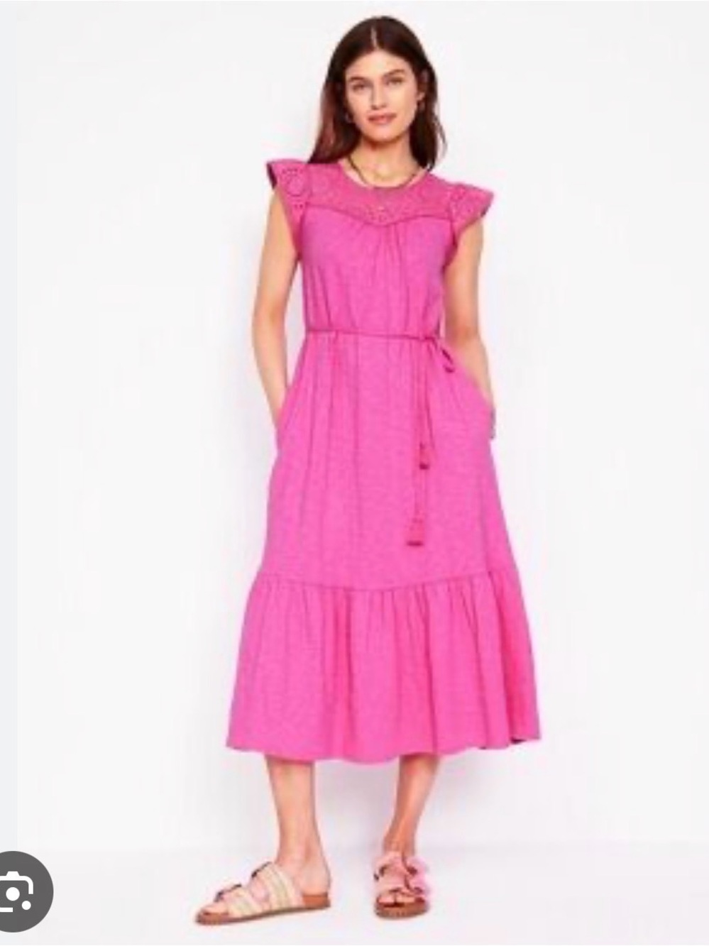 Juliet Broderie Midi Dress